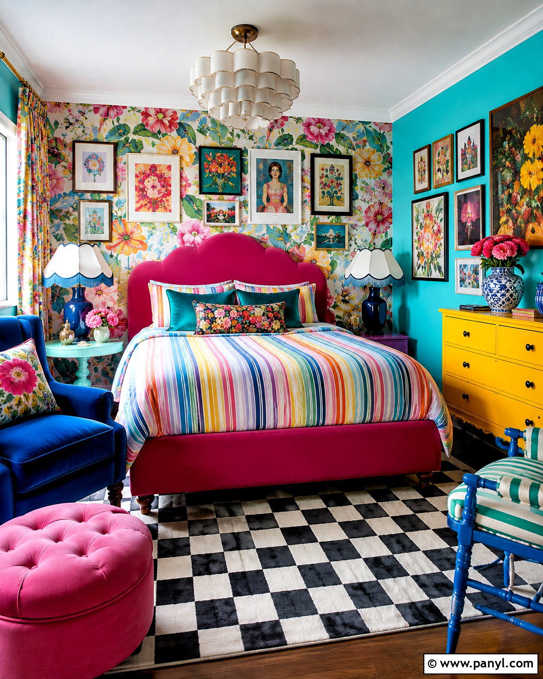 Maximalist Rainbow Bedroom - 20 rainbow room aesthetic ideas