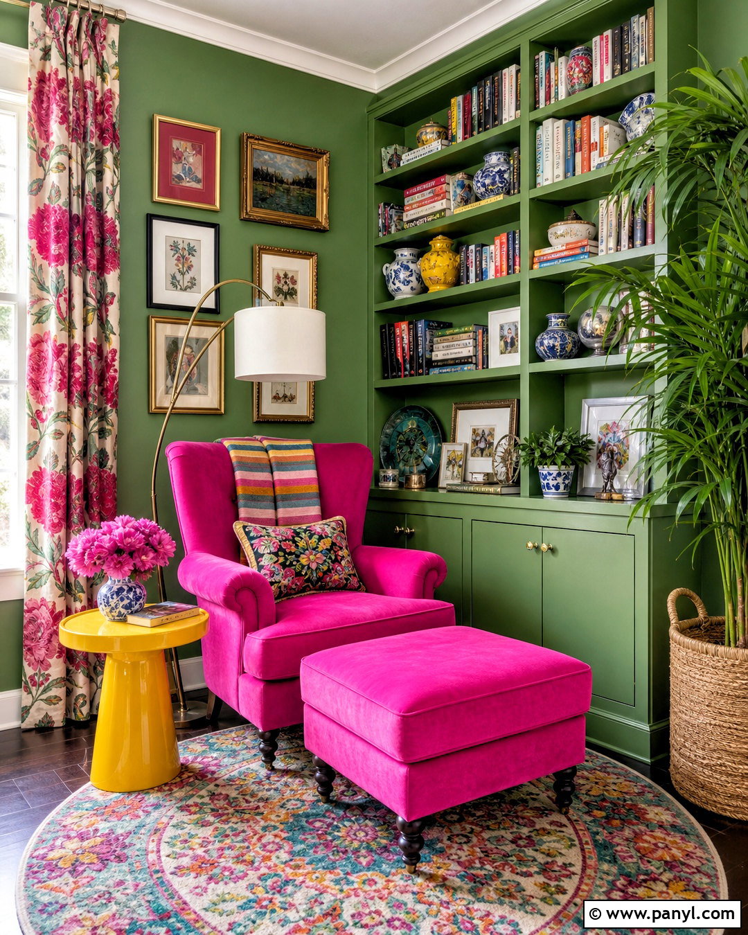 Maximalist Reading Nook - 20 bright maximalist decor ideas
