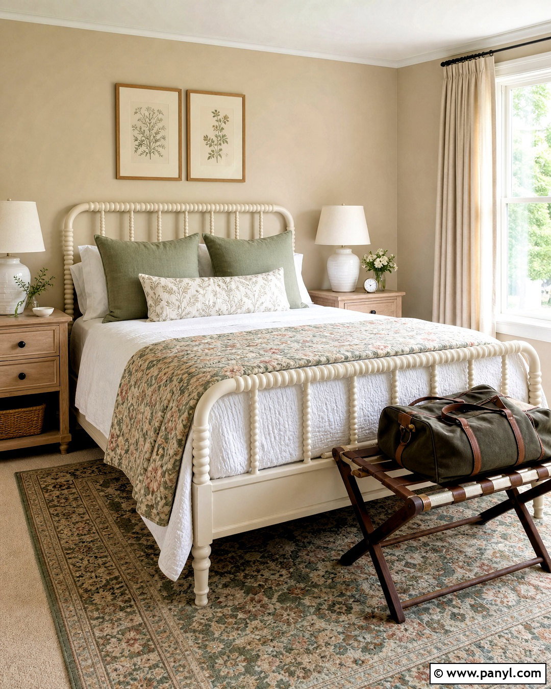 Meadow Lark Beige Guest Bedroom - 20 asian paint beige color ideas