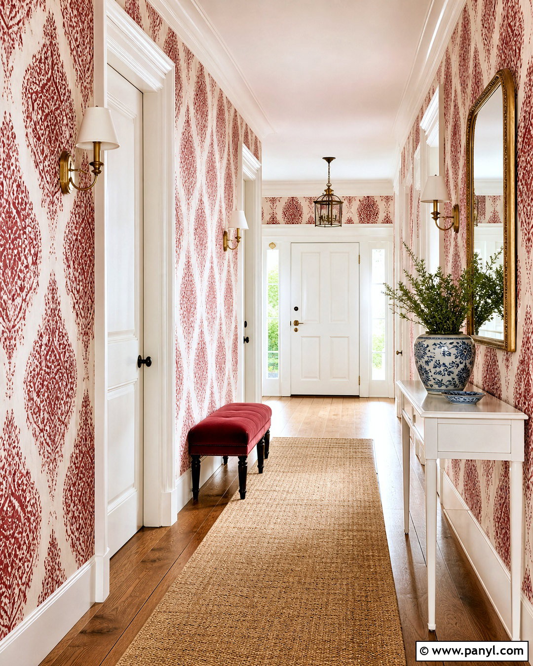 Medallion Red And White Damask Pattern - 20 red and white damask patterns