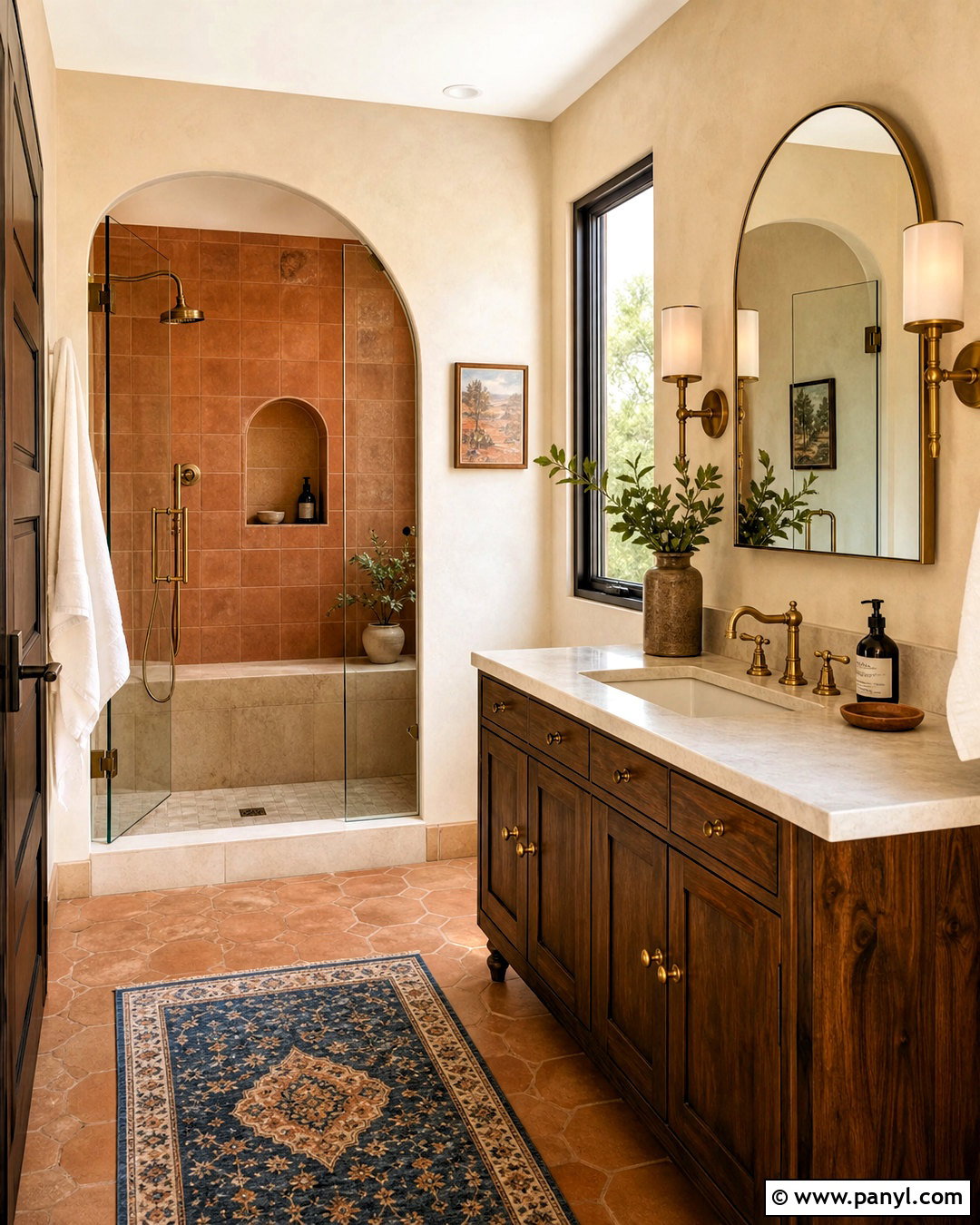 Mediterranean Burnt Orange Bathroom - 20 burnt orange bathroom ideas