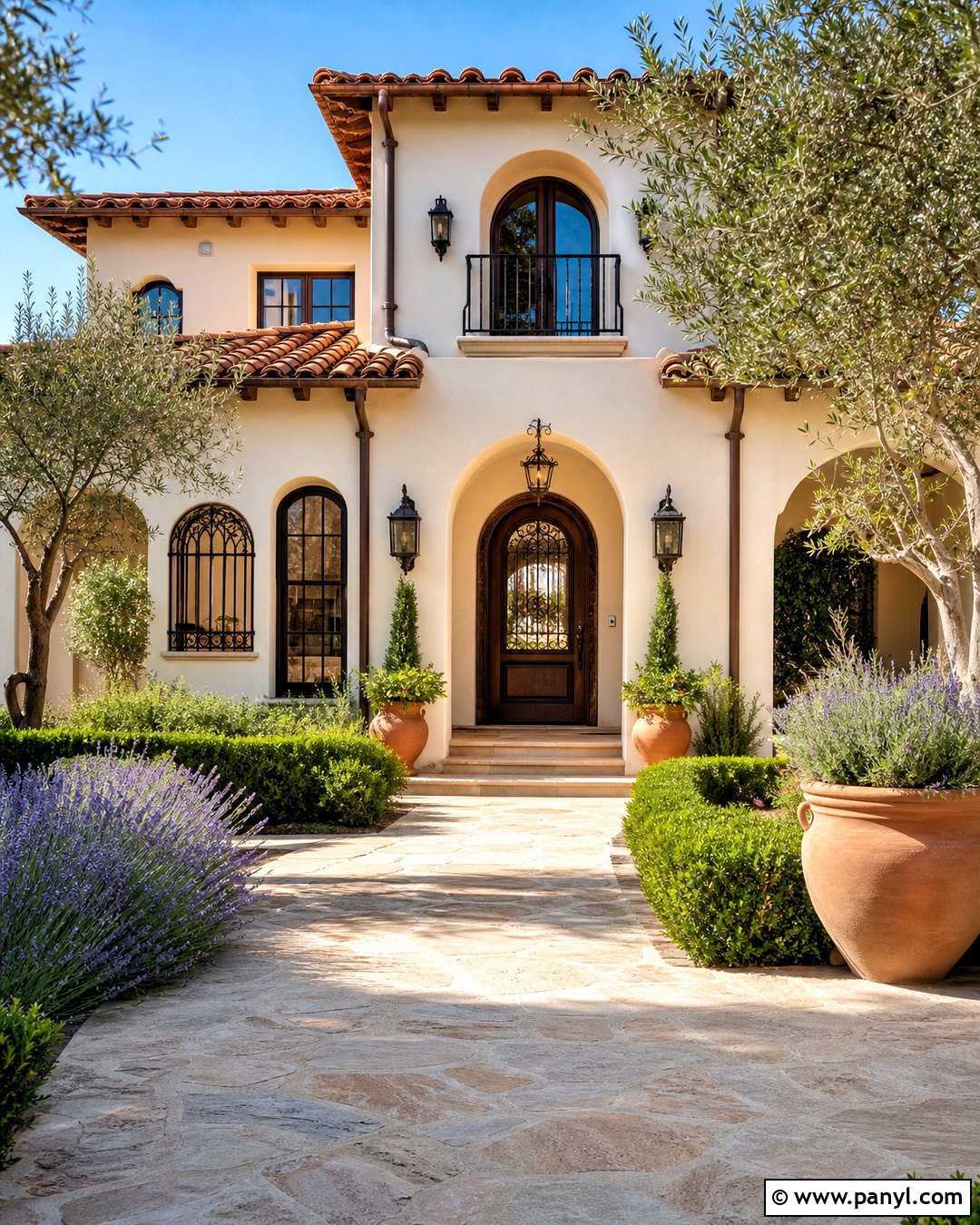 Mediterranean House Front With Arches - 20 house front design ideas