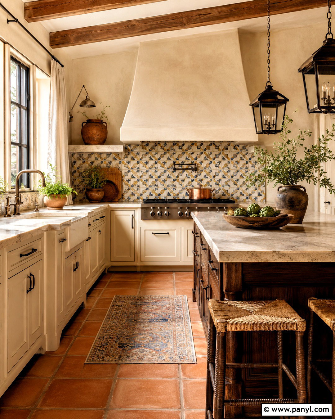 Mediterranean Kitchen - 20 cozy kitchen aesthetic ideas