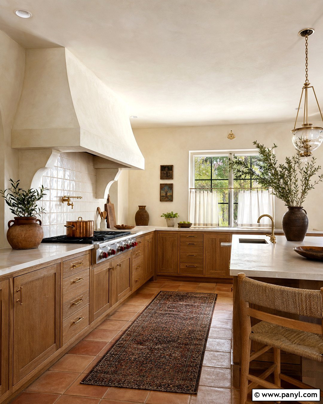 Mediterranean Limewash Kitchen - 25 Limewash Walls And Ceiling Ideas