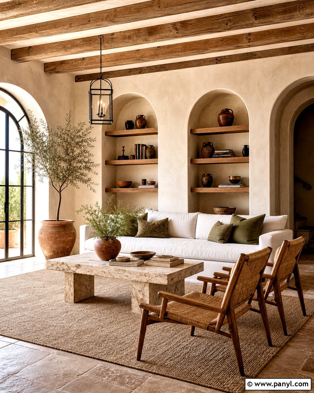 Mediterranean Limewash Living Room - 20 limewash walls living rooms