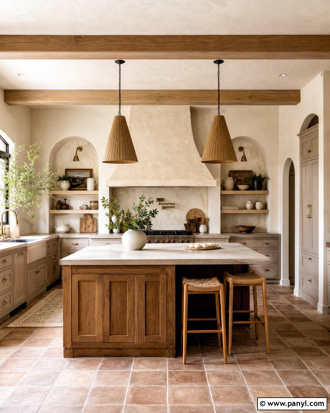 Mediterranean Neutral Kitchen - 20 warm neutral kitchen ideas
