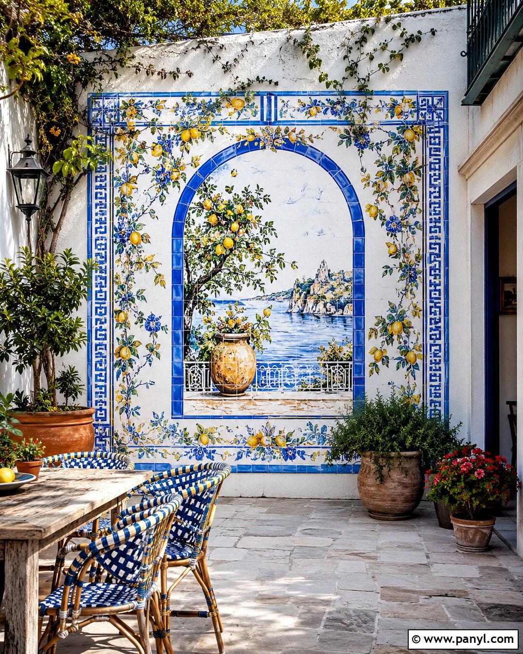 Mediterranean Outdoor Wall Painting - 20 outdoor wall painting ideas