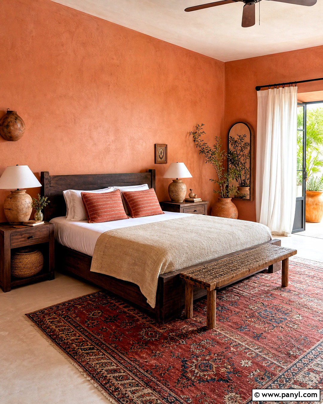 Mediterranean Terracotta Bedroom - 20 terracotta bedroom ideas