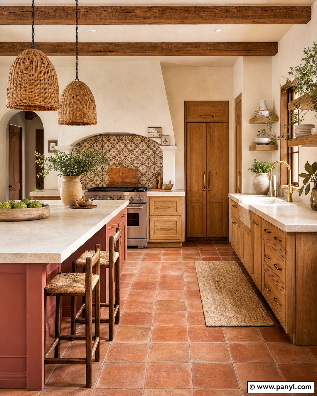 Mediterranean Warm Kitchen - 20 warm toned kitchen ideas