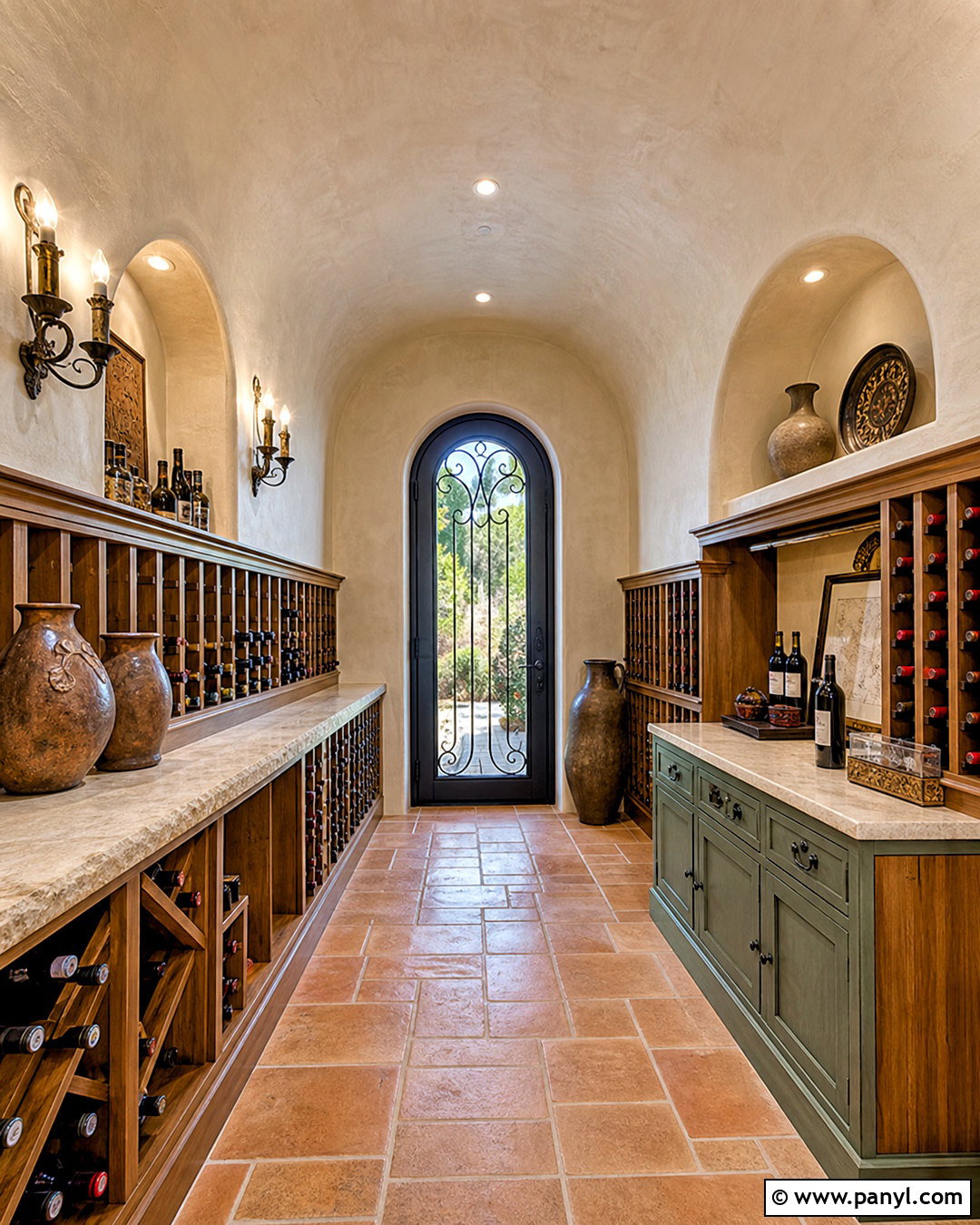 Mediterranean Wine Cellar - 20 simple wine cellar ideas