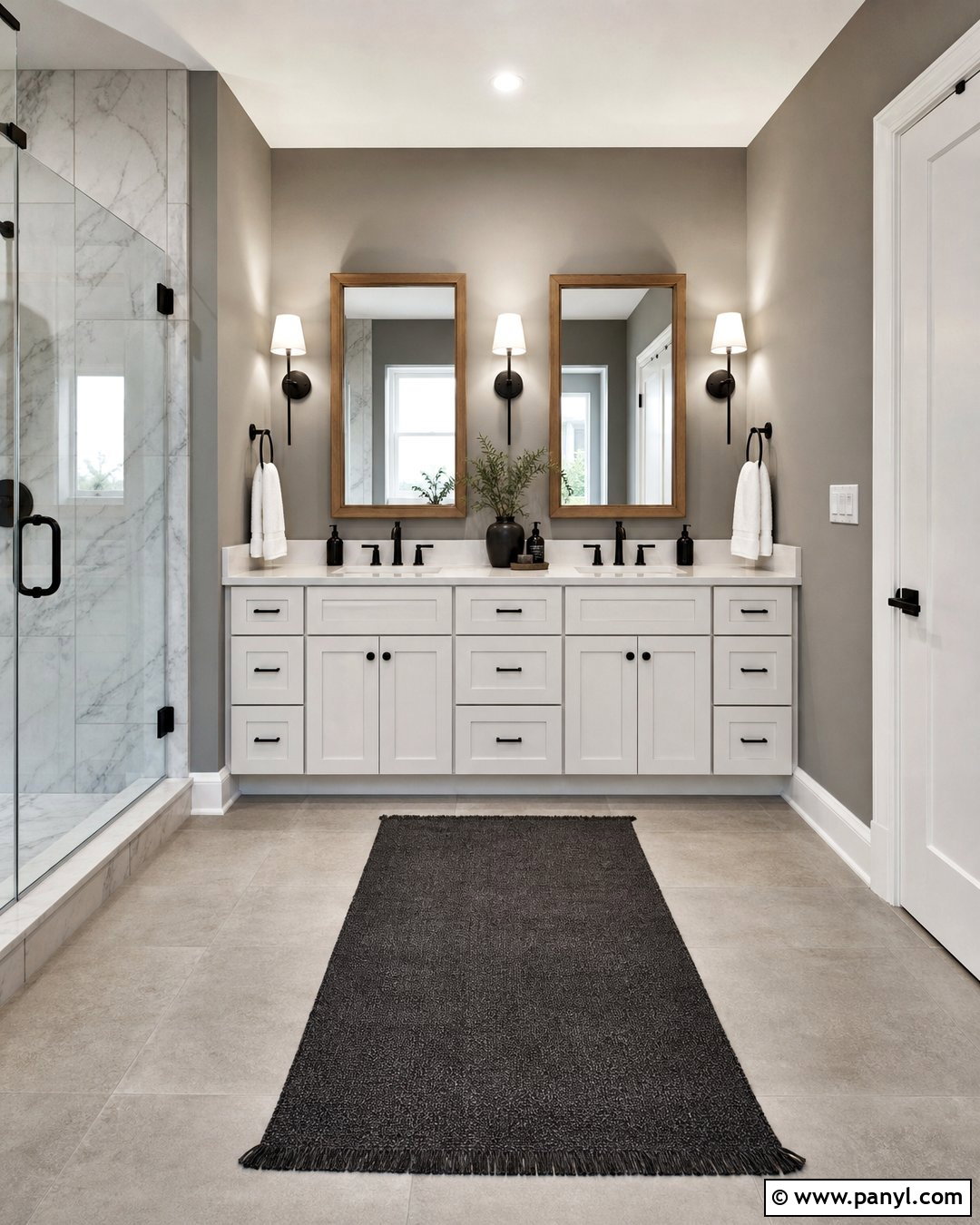 Medium Gray Bathroom Walls - 20 Gray Bathroom Wall Color Ideas