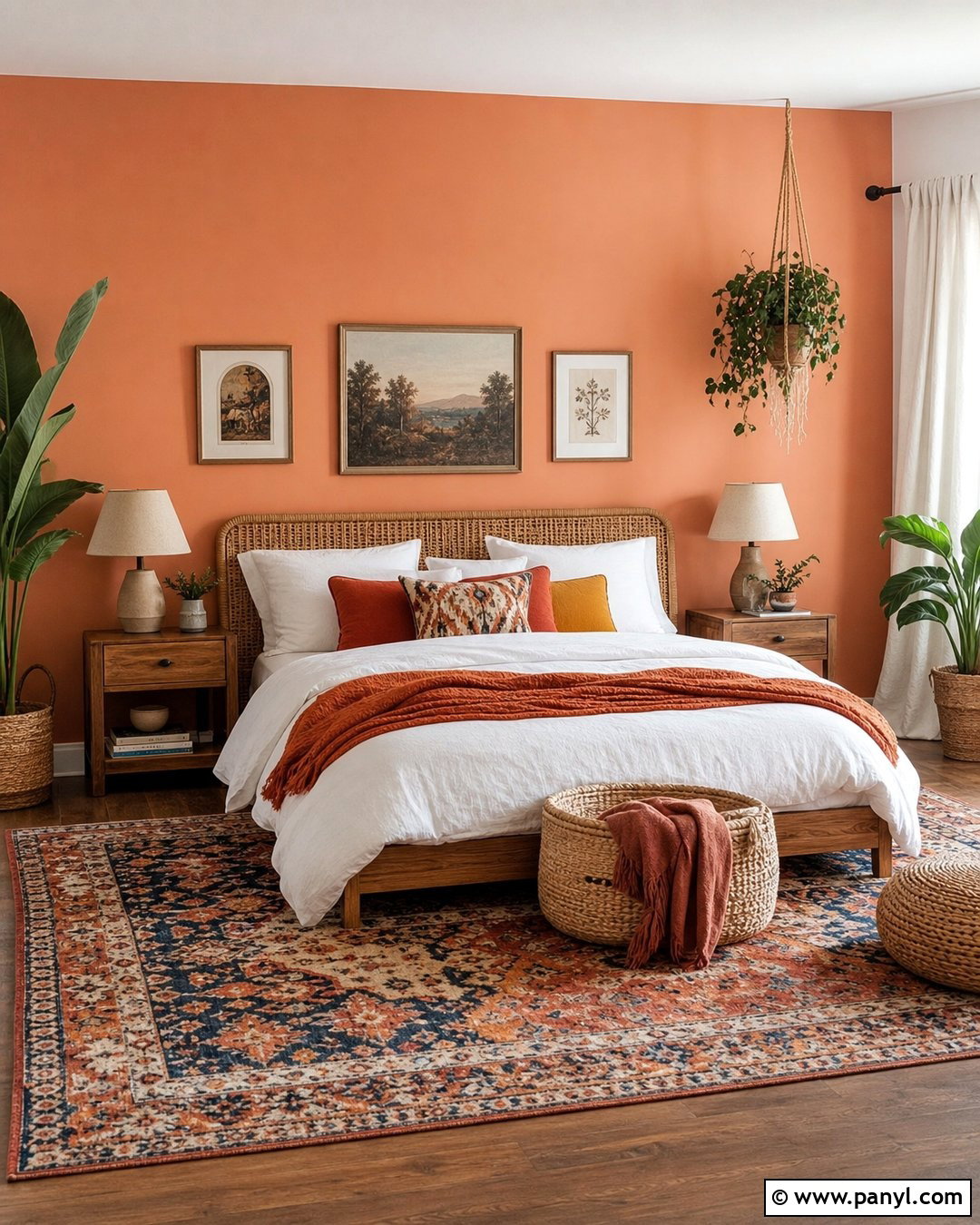 Melon Walls With Boho Decor - 20 Melon Walls
