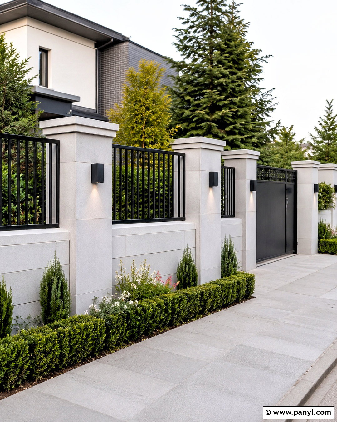 Metal Grill Compound Wall - 20 compound wall design exterior modern simple ideas