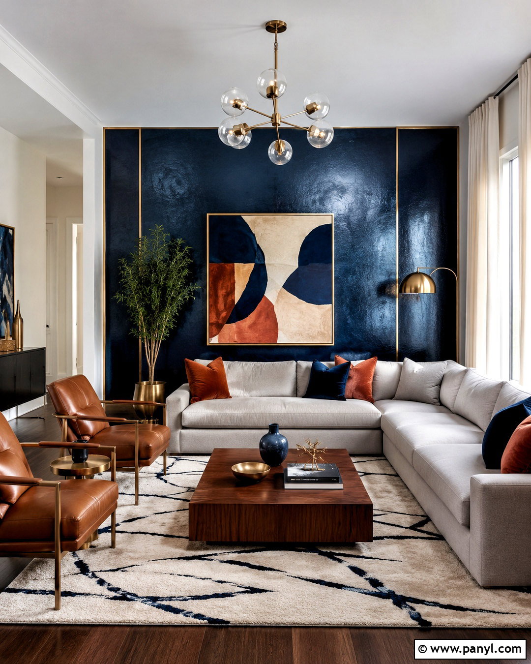Metallic Navy Paint Living Room - 20 metallic paint colors