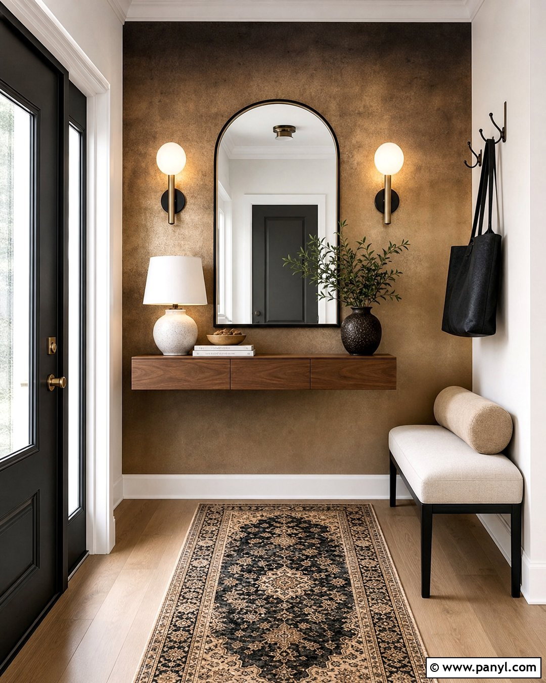 Metallic Ombre Entryway Wall - 35 metallic paint walls