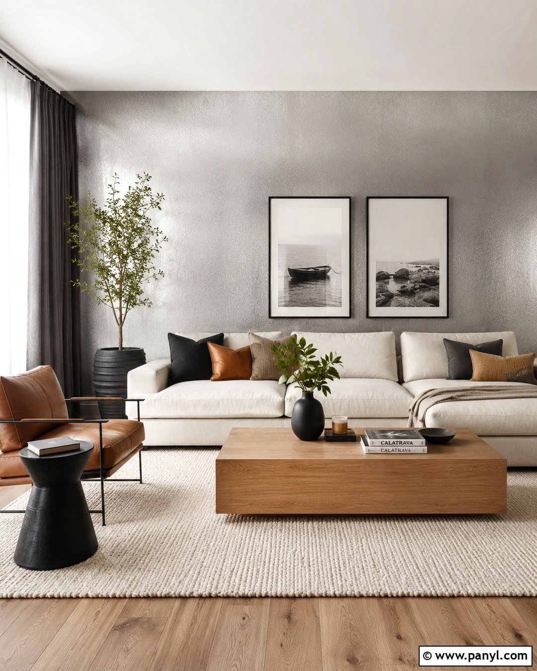 Metallic Silver Living Room Wall - 20 Metallic Silver Paint Walls