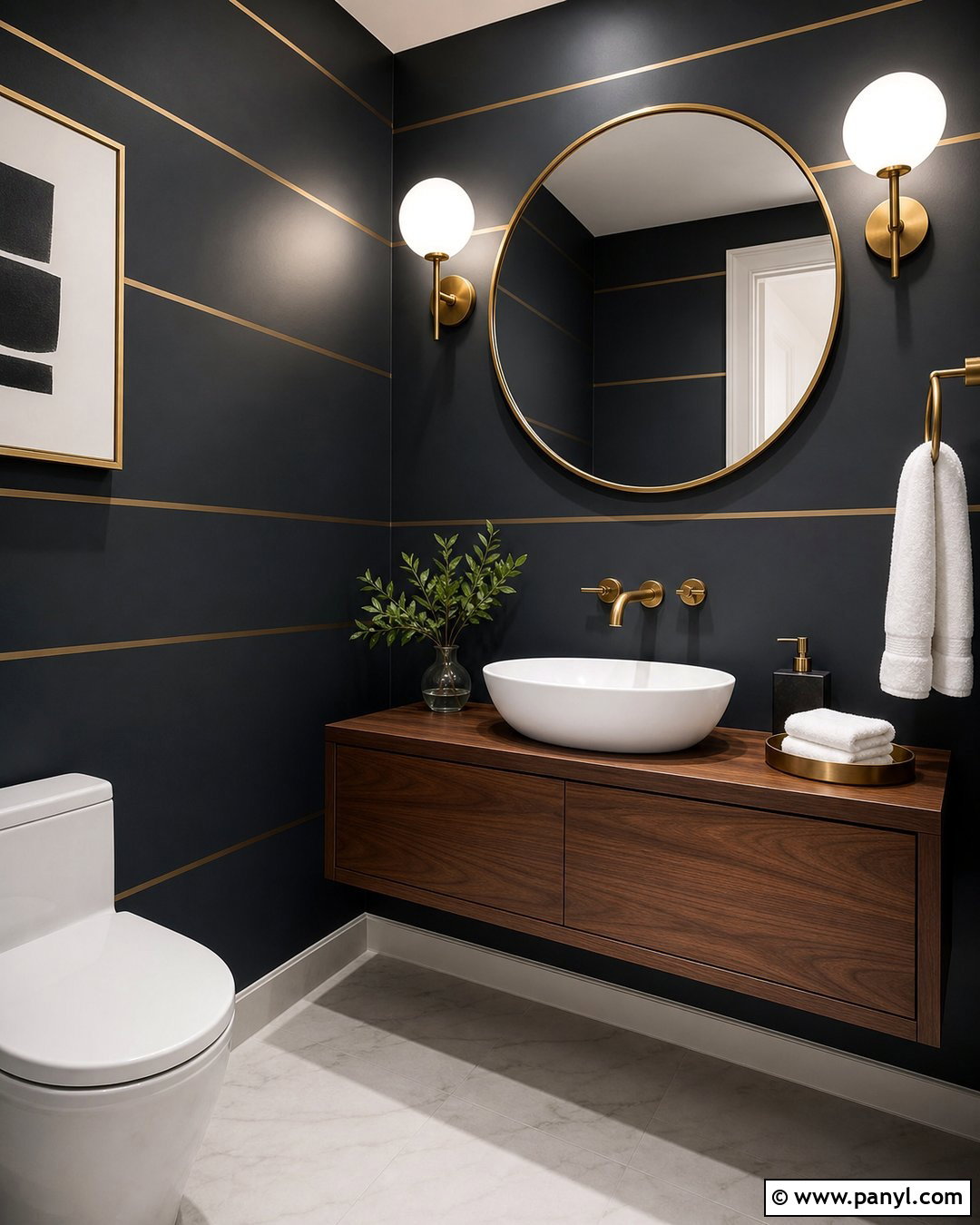 Metallic Wall Paint Stripes - 30 Wall Lines Paint Stripes