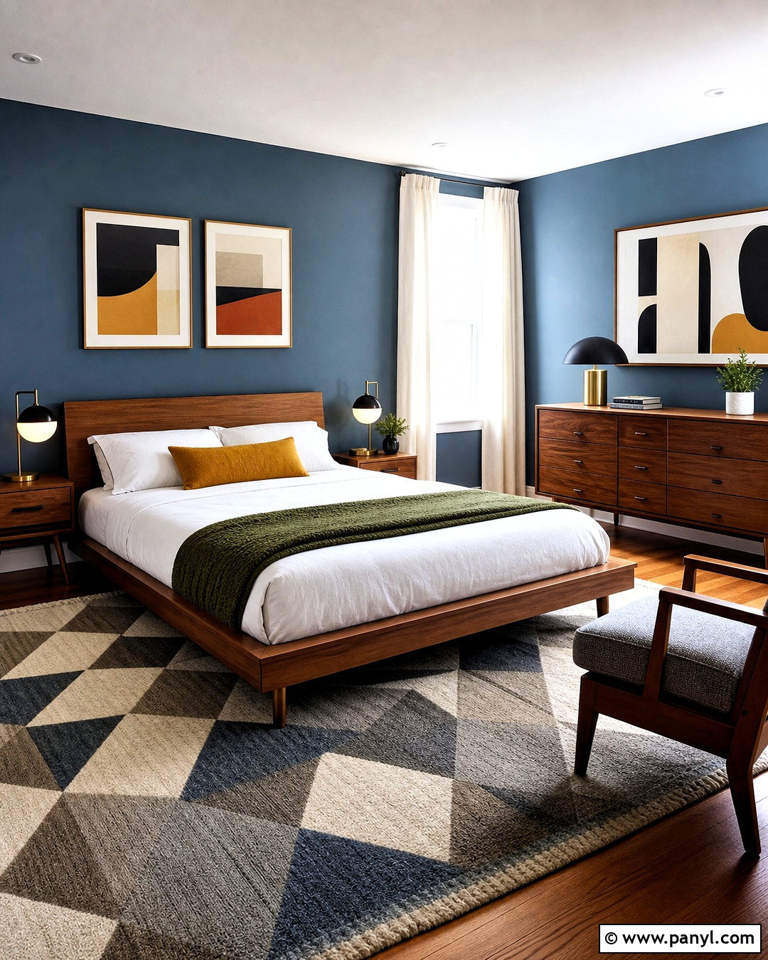 Mid Century Modern Bedroom Interior - 20 bedroom interior ideas