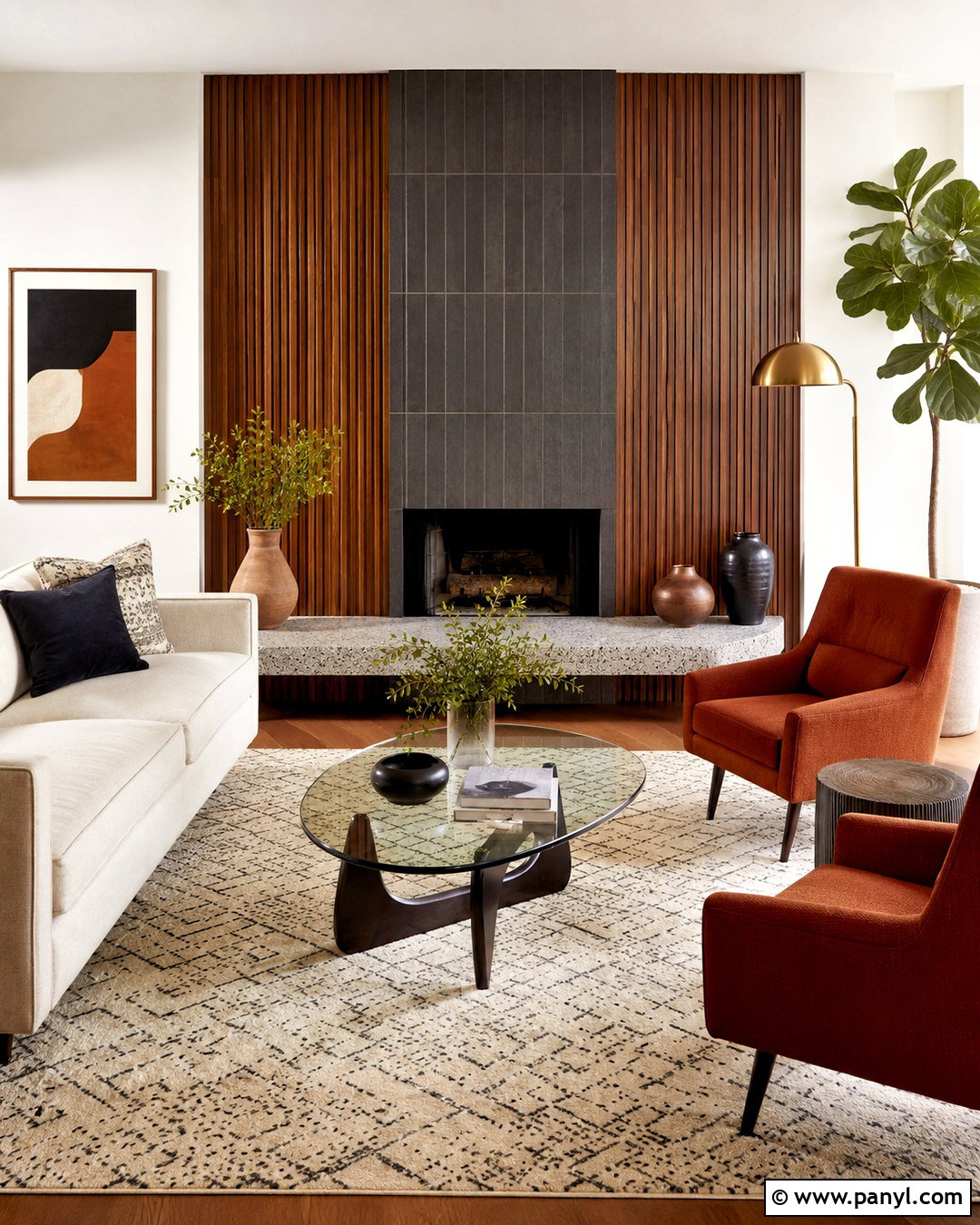 Mid Century Modern Fireplace - 20 mid century modern decor ideas