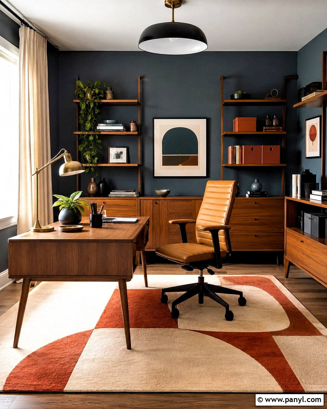 Mid Century Modern Home Office - 20 mid century modern decor ideas