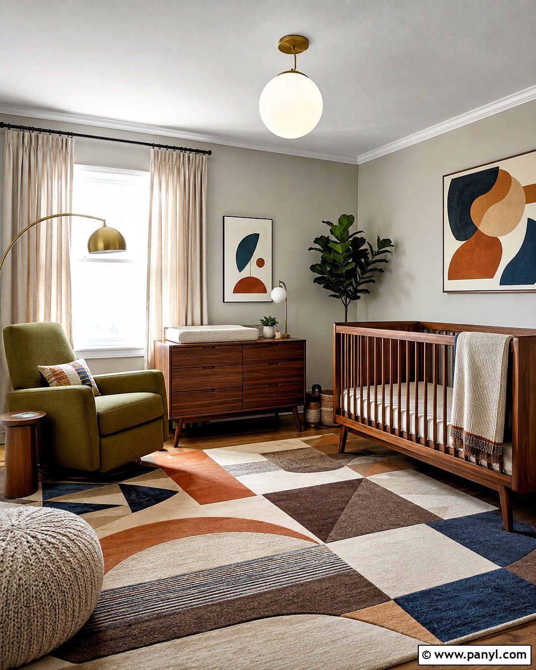 Mid Century Modern Nursery Room - 20 nursery room design ideas
