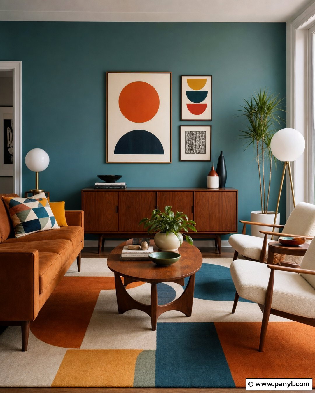Midcentury Blue Green Walls - 30 blue green walls