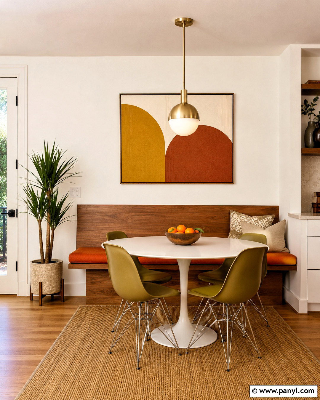 Midcentury Breakfast Nook - 20 breakfast nook ideas