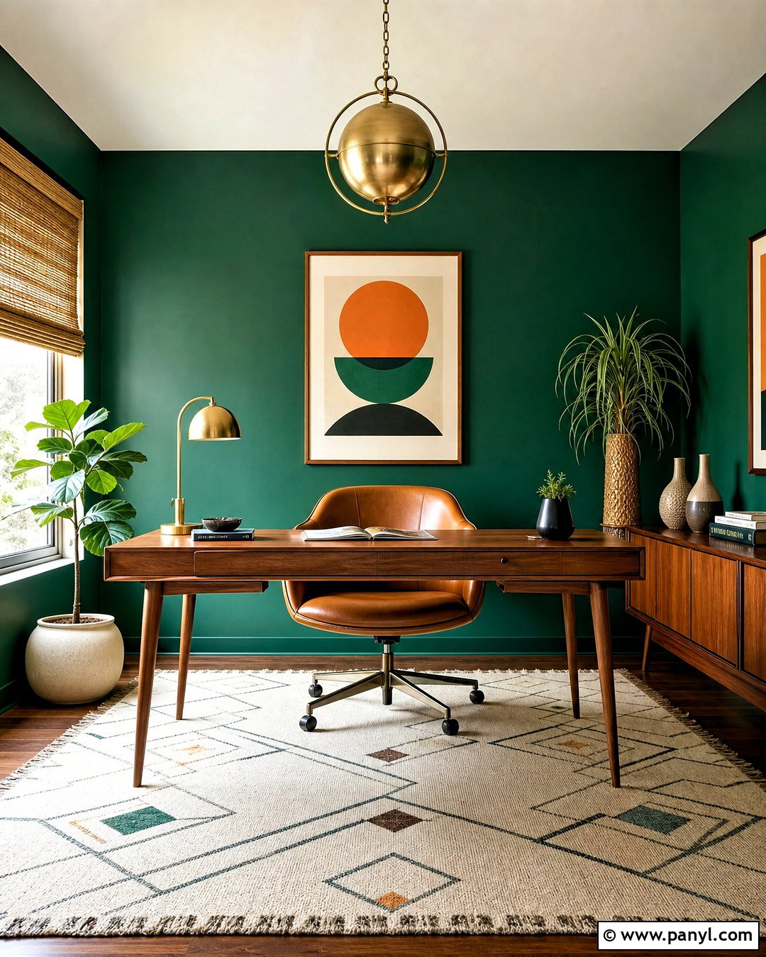 20 Emerald Green Office Ideas for a Focused, Luxe Workspace
