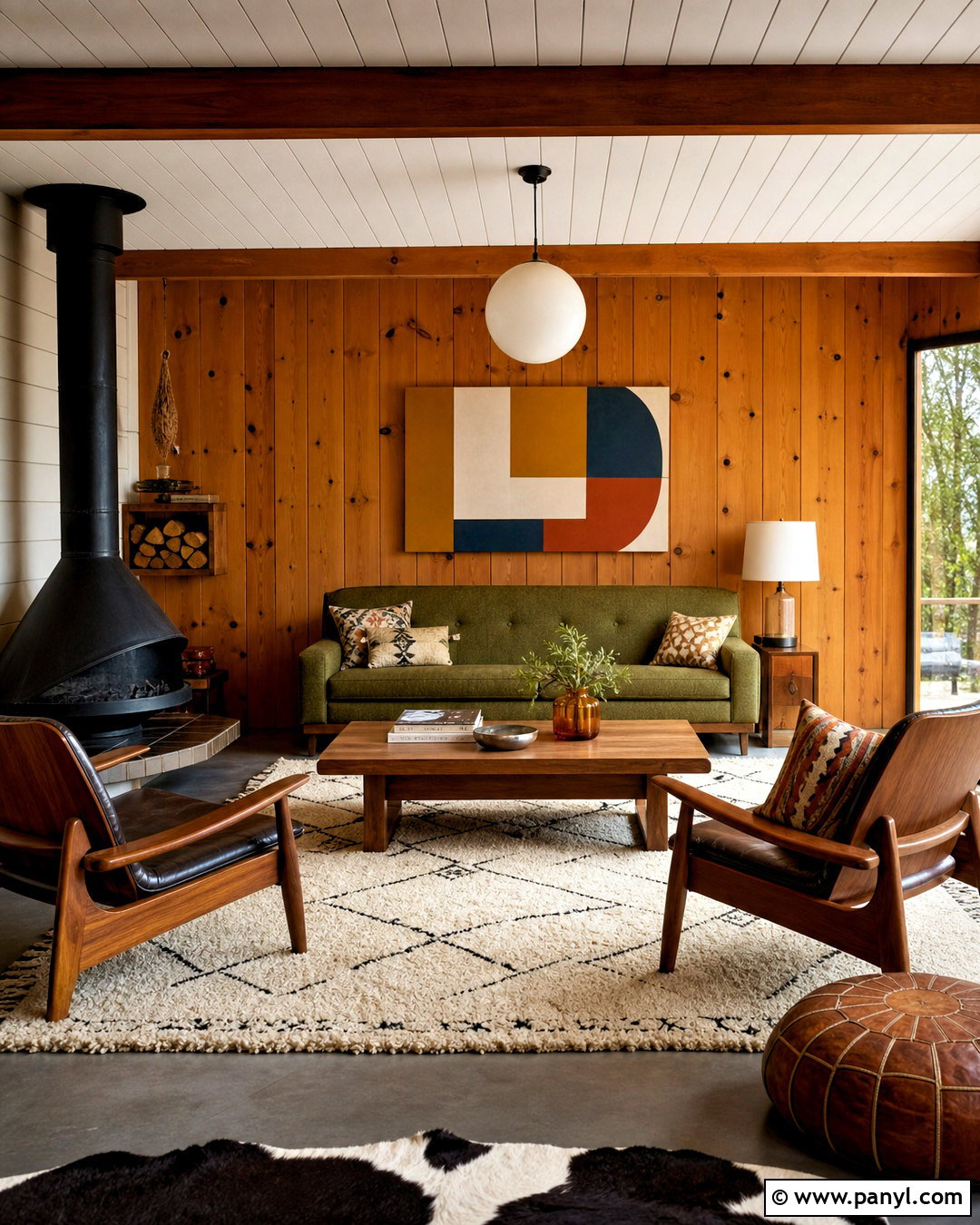 Midcentury Knotty Pine Cabin - 20 knotty pine cabin ideas