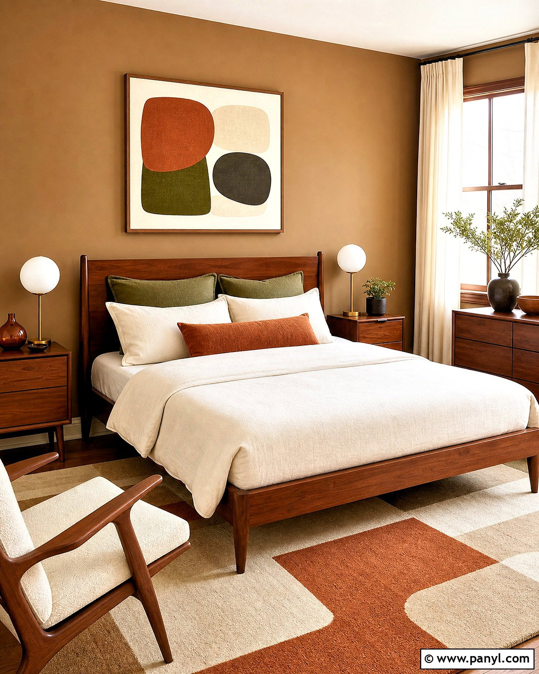 Midcentury Light Brown Bedroom Walls - 20 light brown bedroom walls
