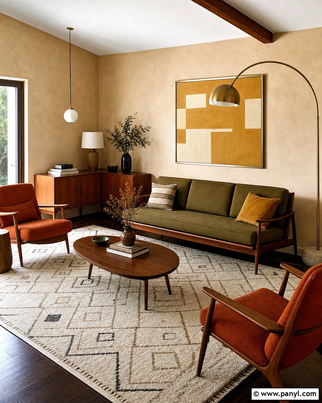Midcentury Limewash Living Room - 20 limewash walls living rooms