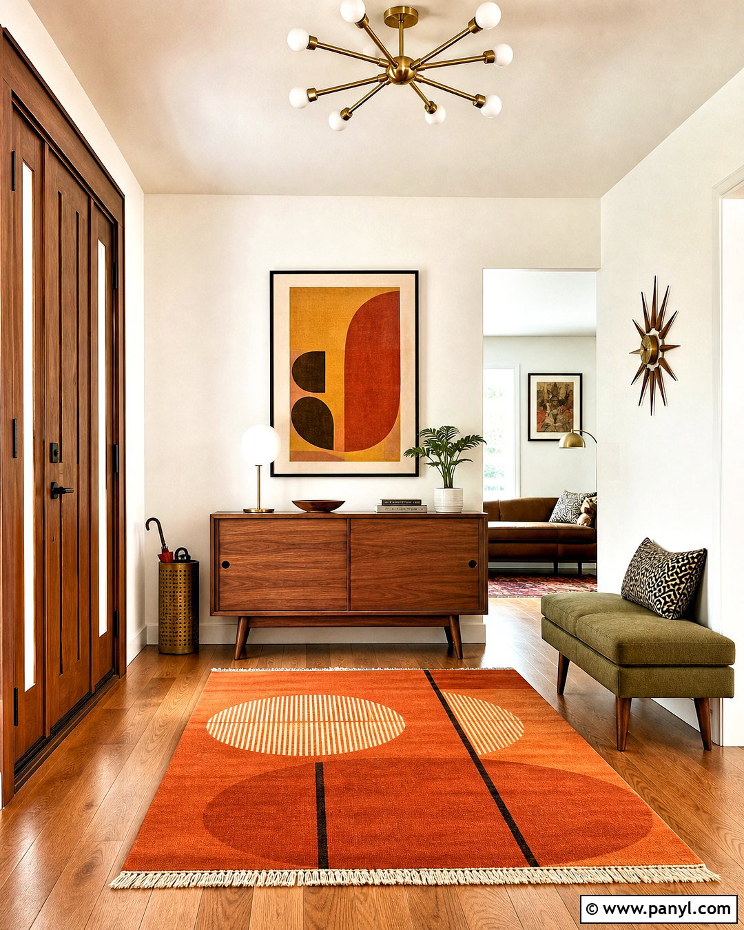Midcentury Modern Entryway - 20 entryway ideas