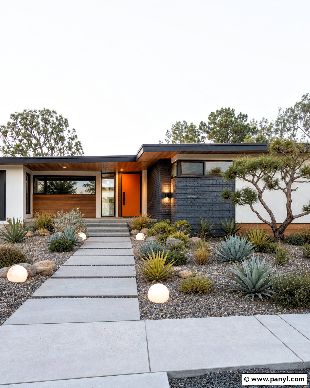 Midcentury Modern House Front - 20 house front design ideas