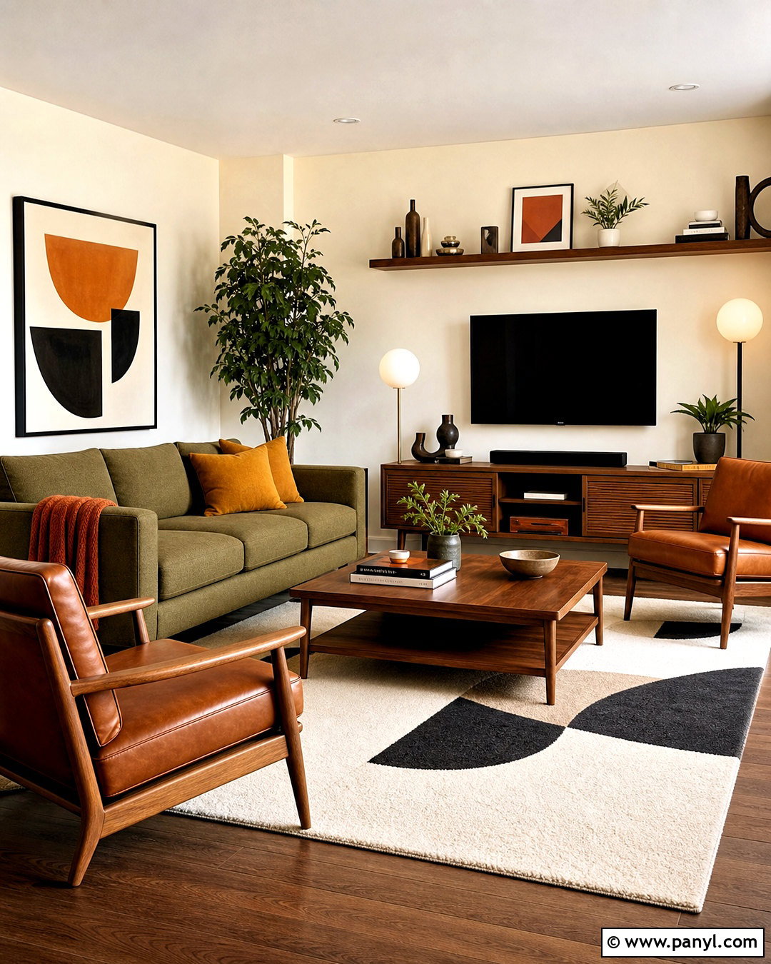 Midcentury Modern Living Room - 20 living room designs