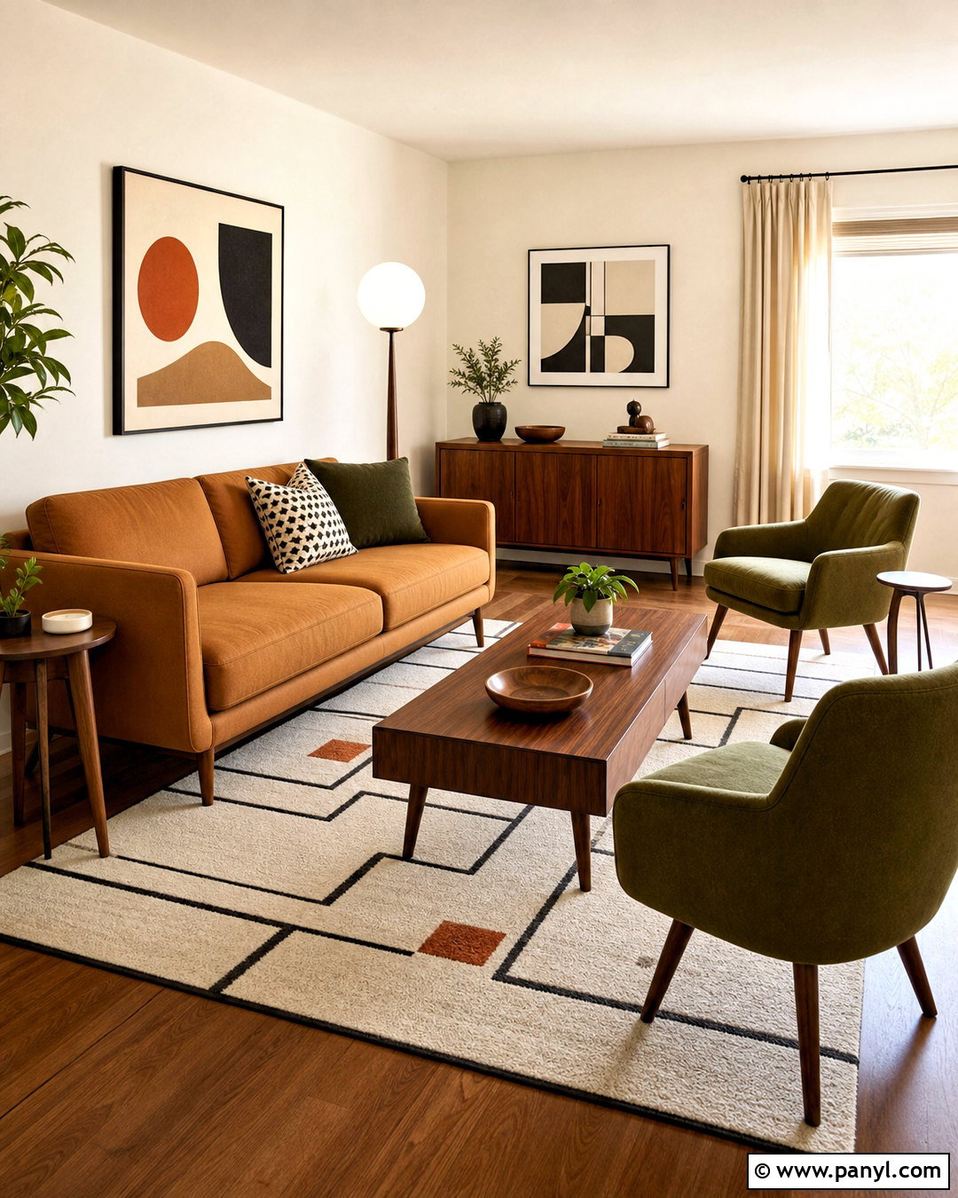 Midcentury Modern Living Room - 20 modern living room decor ideas