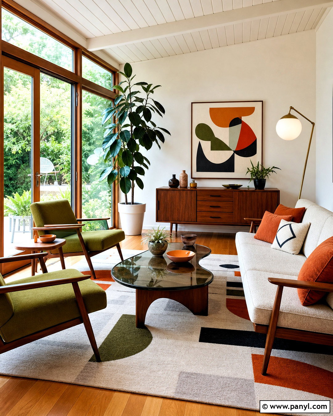 Midcentury Modern Sunroom Interior - 20 sunroom interior design ideas