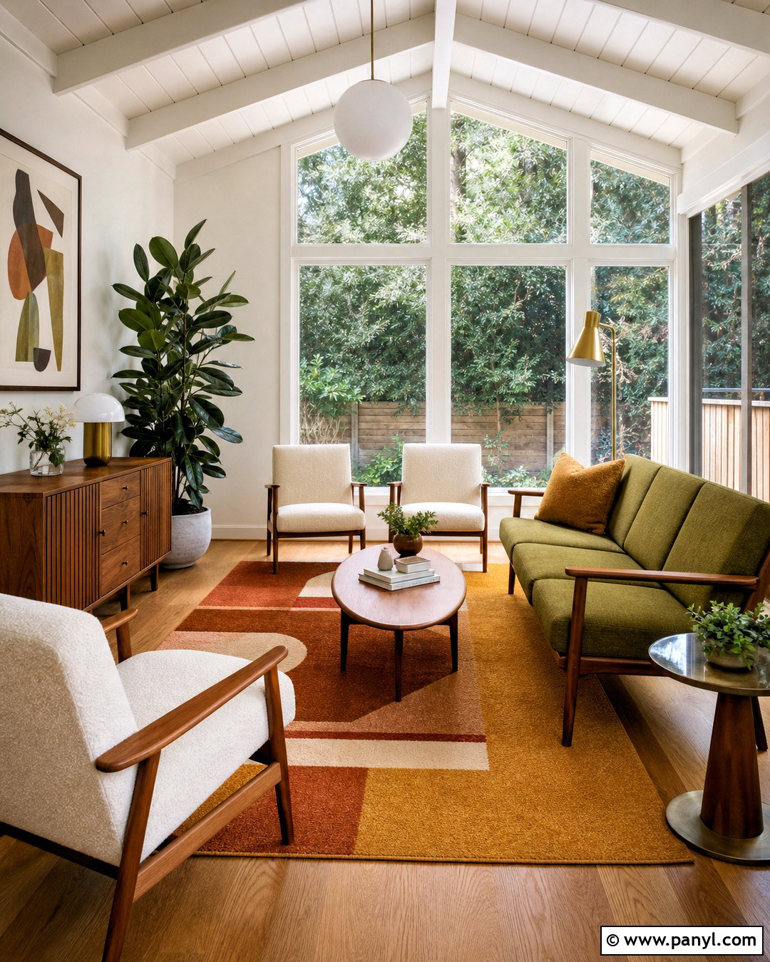 Midcentury Modern Sunroom - 20 sunroom inspo ideas