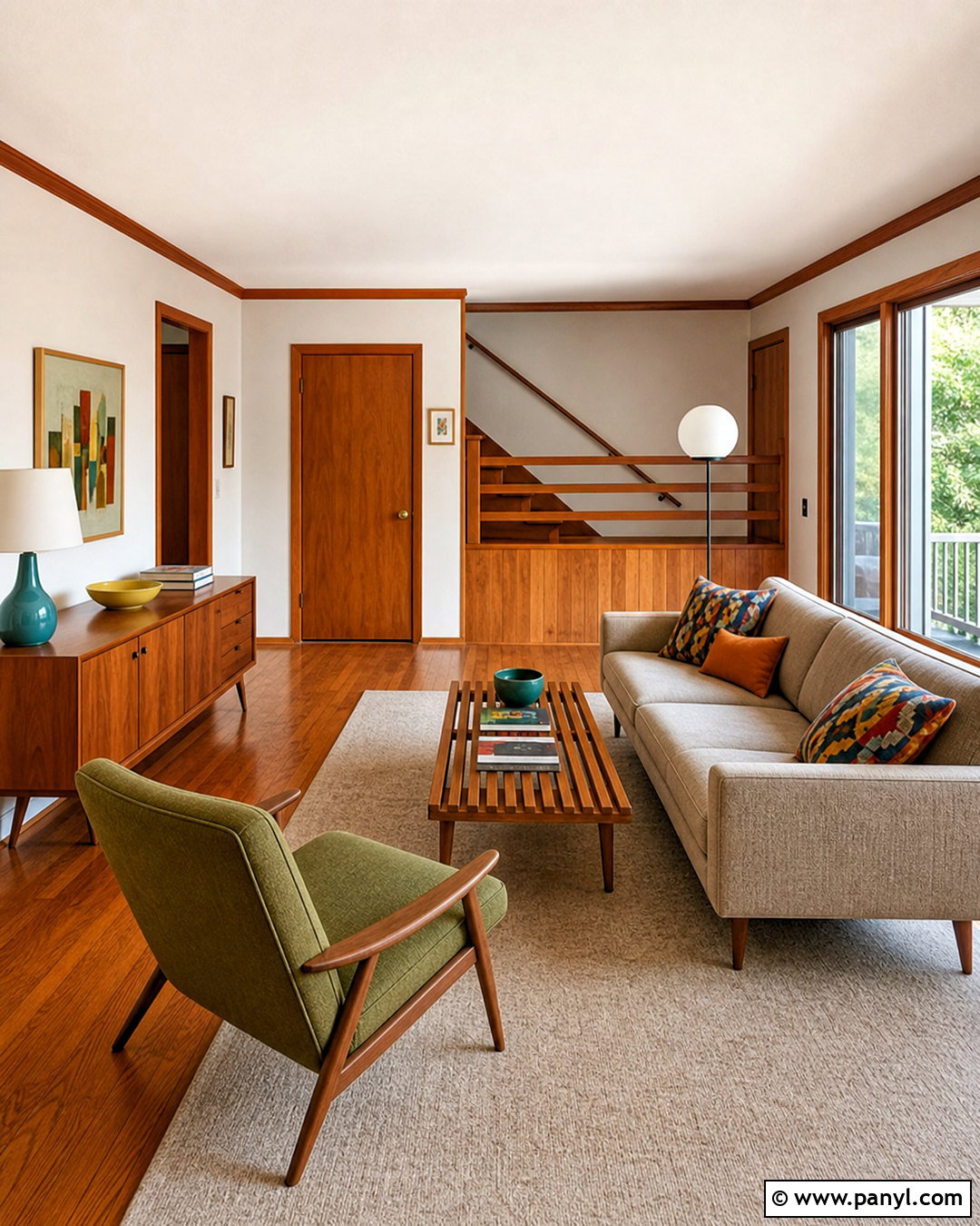 Midcentury Modern Wood Trim - 20 wood trim interior ideas