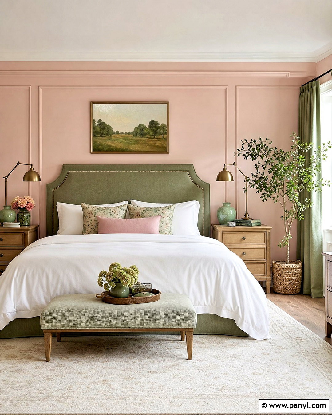 Middleton Pink Bedroom With Sage Green - 20 middleton pink farrow and ball ideas