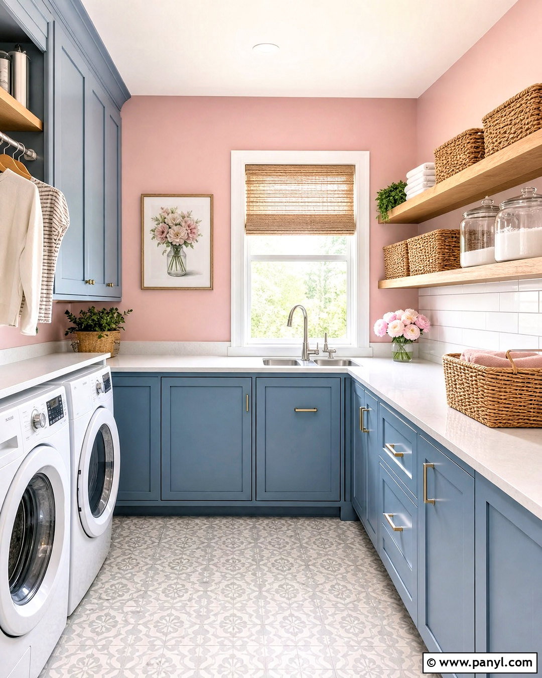 Middleton Pink Laundry Room With Blue Cabinets - 20 middleton pink farrow and ball ideas