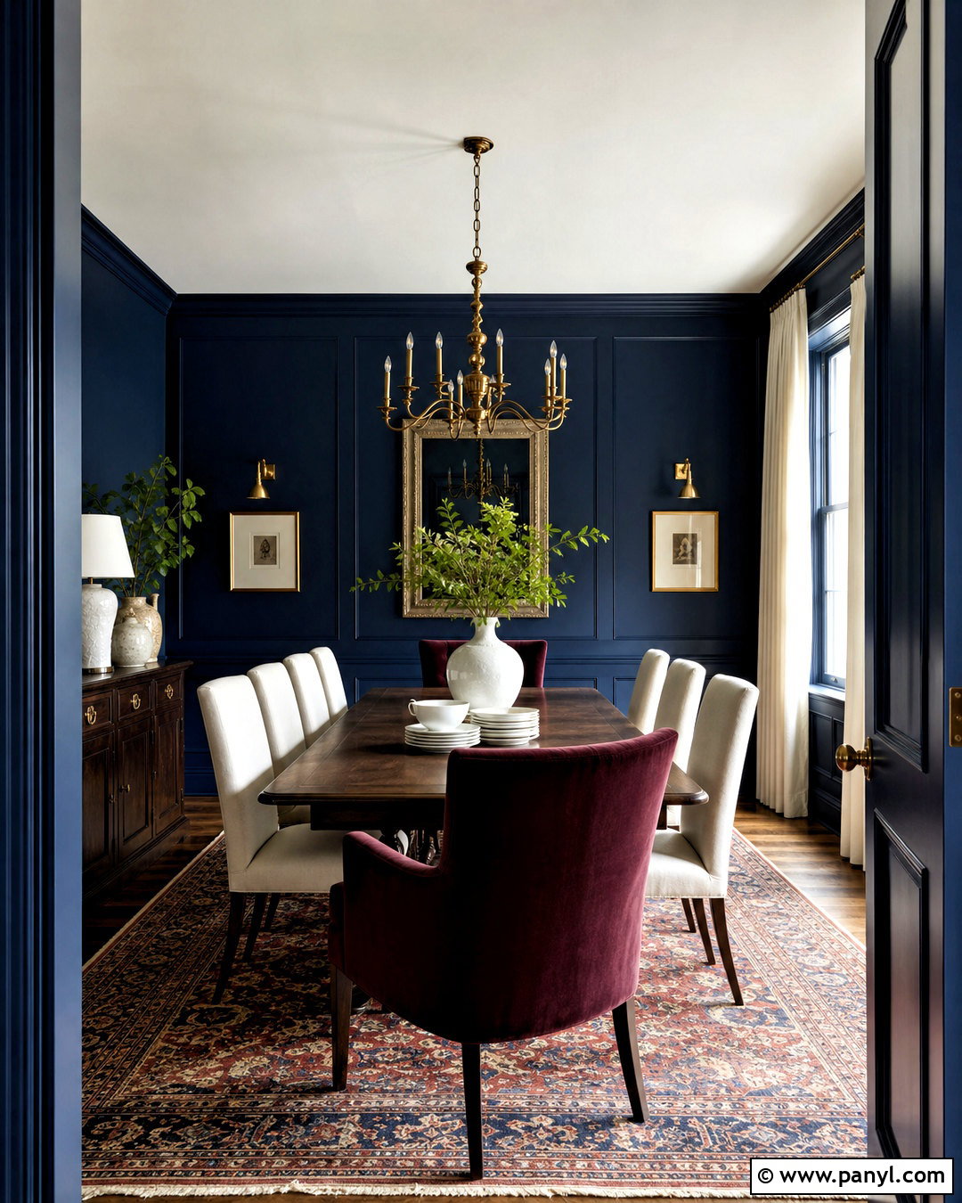 Midnight Blue And Burgundy Color Palette - 20 blue color palette ideas