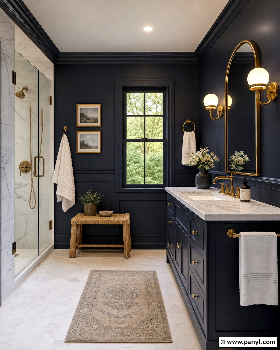 Midnight Blue Bathroom Paint - 20 dark bathroom paint colors