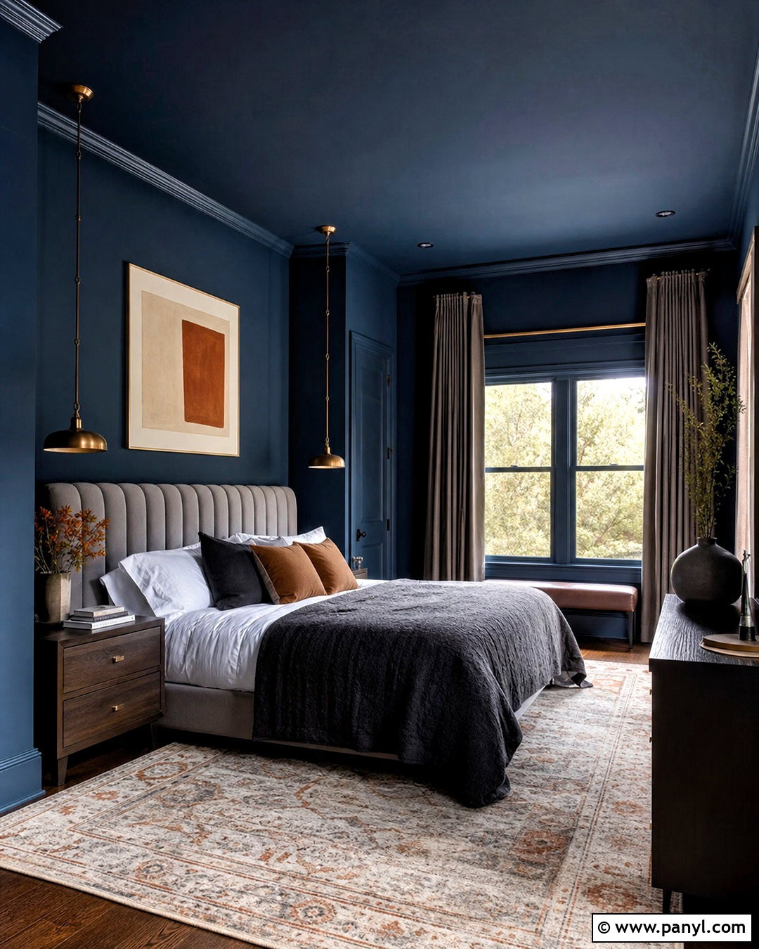 Midnight Blue Bedroom - 20 blue bedroom paint colors
