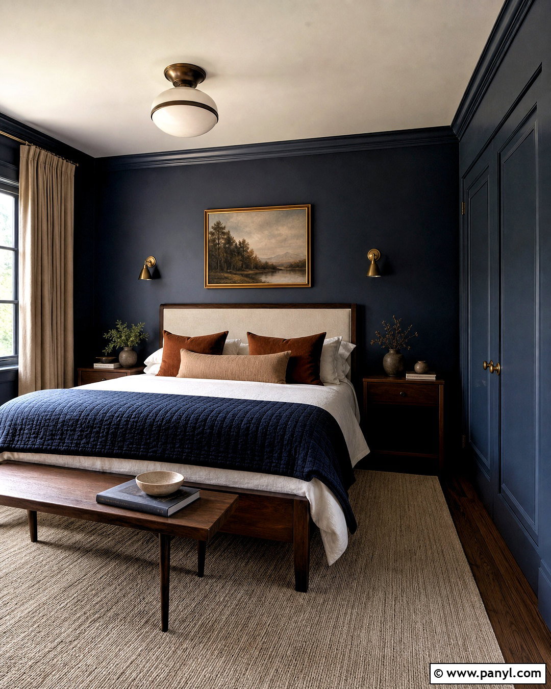 Midnight Blue Bedroom - 20 blue paint colors for bedroom ideas