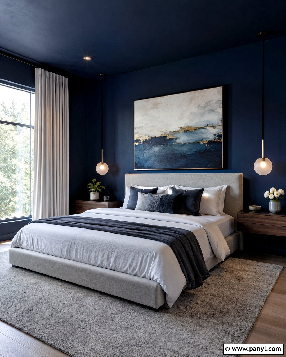 Midnight Blue Bedroom Walls - 20 dark bedroom wall colors