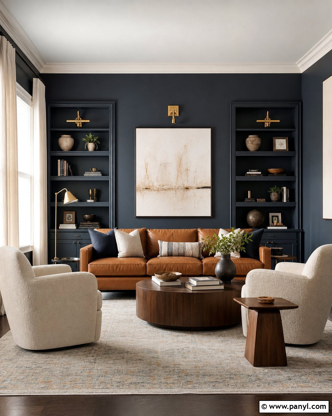 Midnight Blue Living Room - 20 Behr Wall Colors For Living Room Ideas