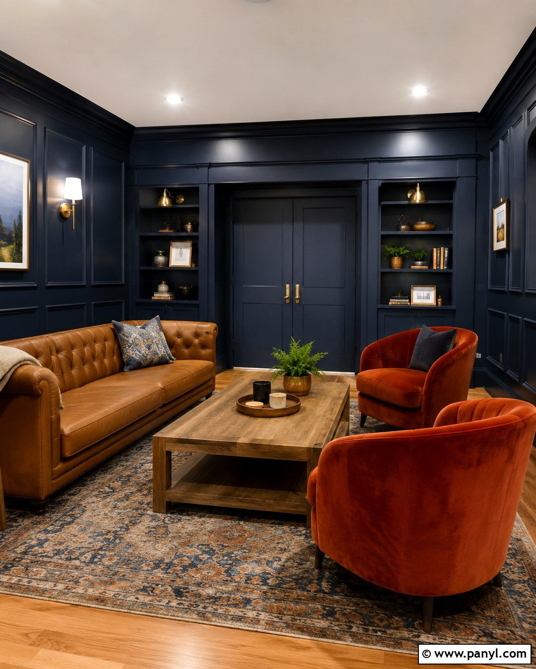 Midnight Blue Speakeasy Walls - 20 Speakeasy Wall Colors
