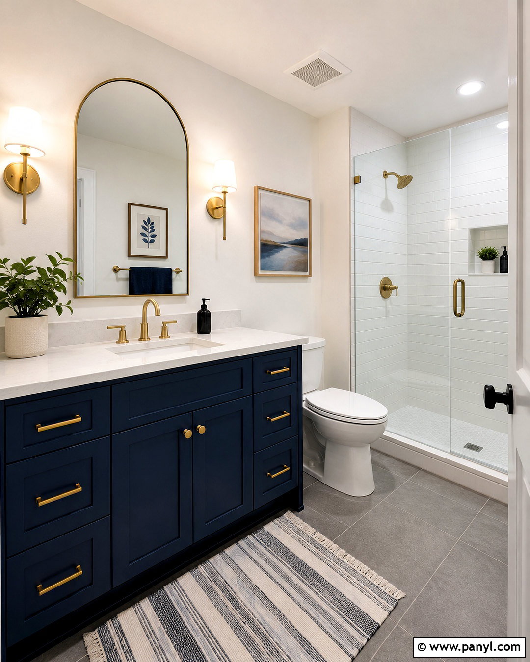 Midnight Blue Vanity Bathroom - 20 midnight blue bathroom ideas