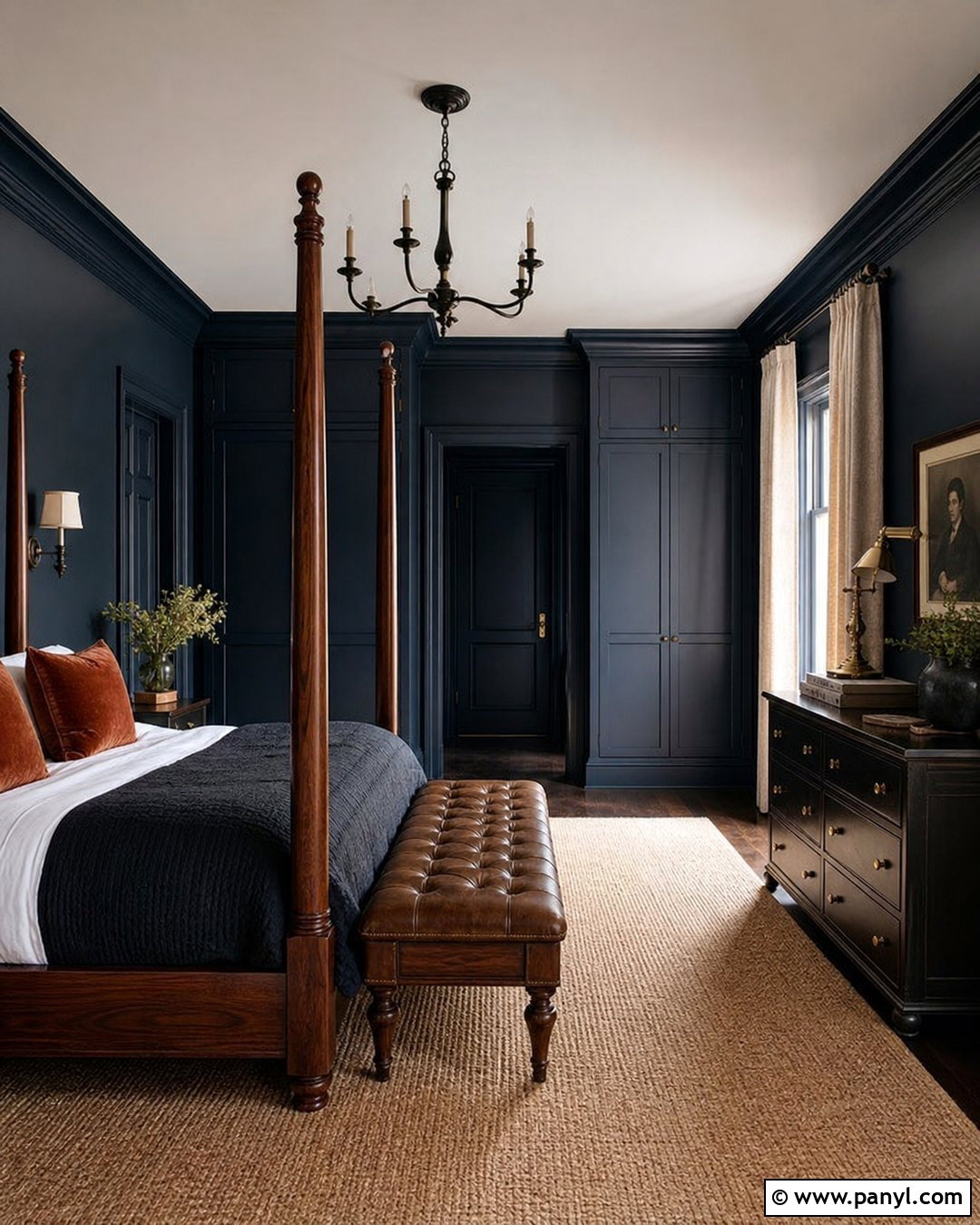 Midnight Navy Gothic Bedroom - 20 Gothic Paint Colors Dark Walls