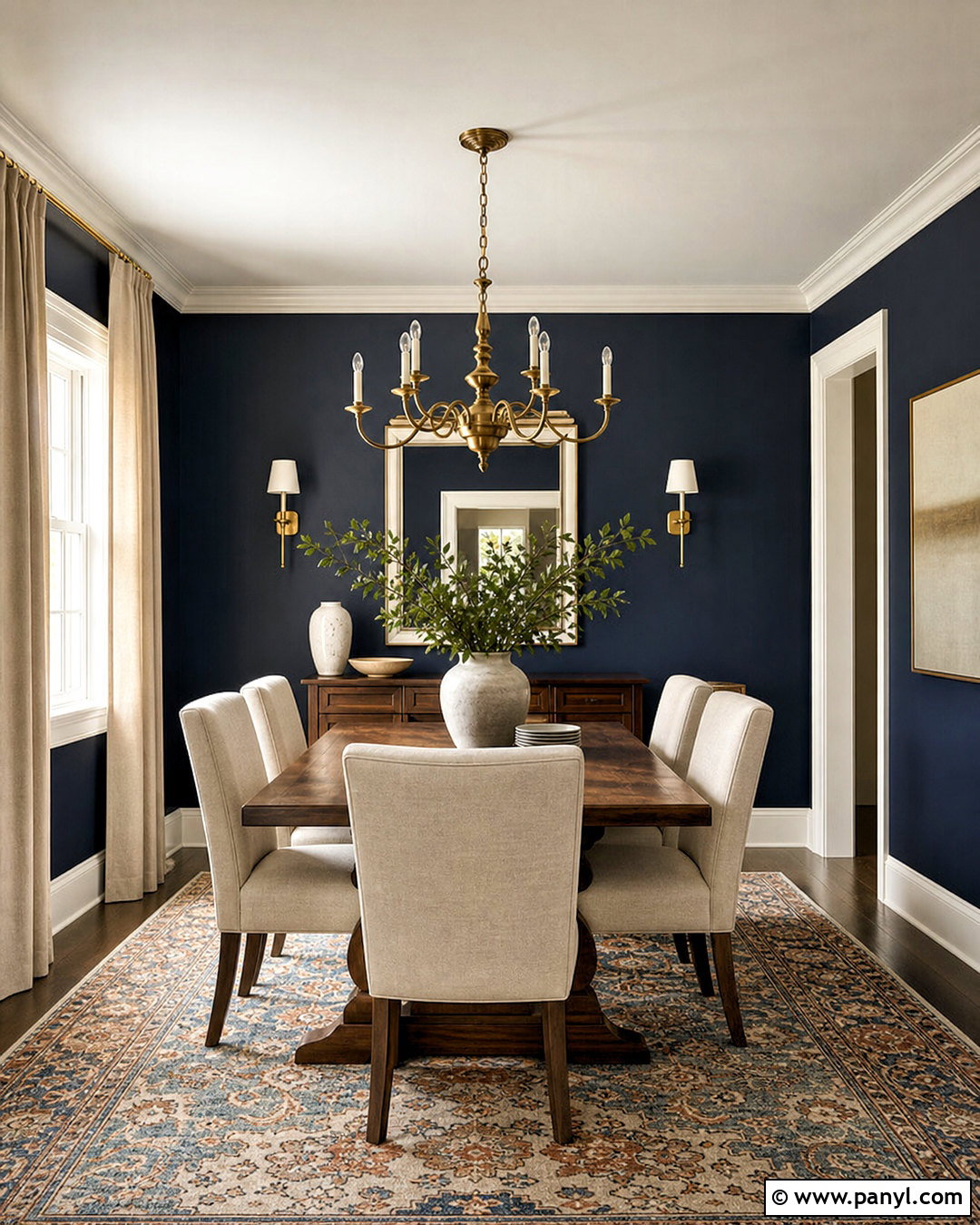 Midnight Navy Wall Paint - 20 dark wall paint colors